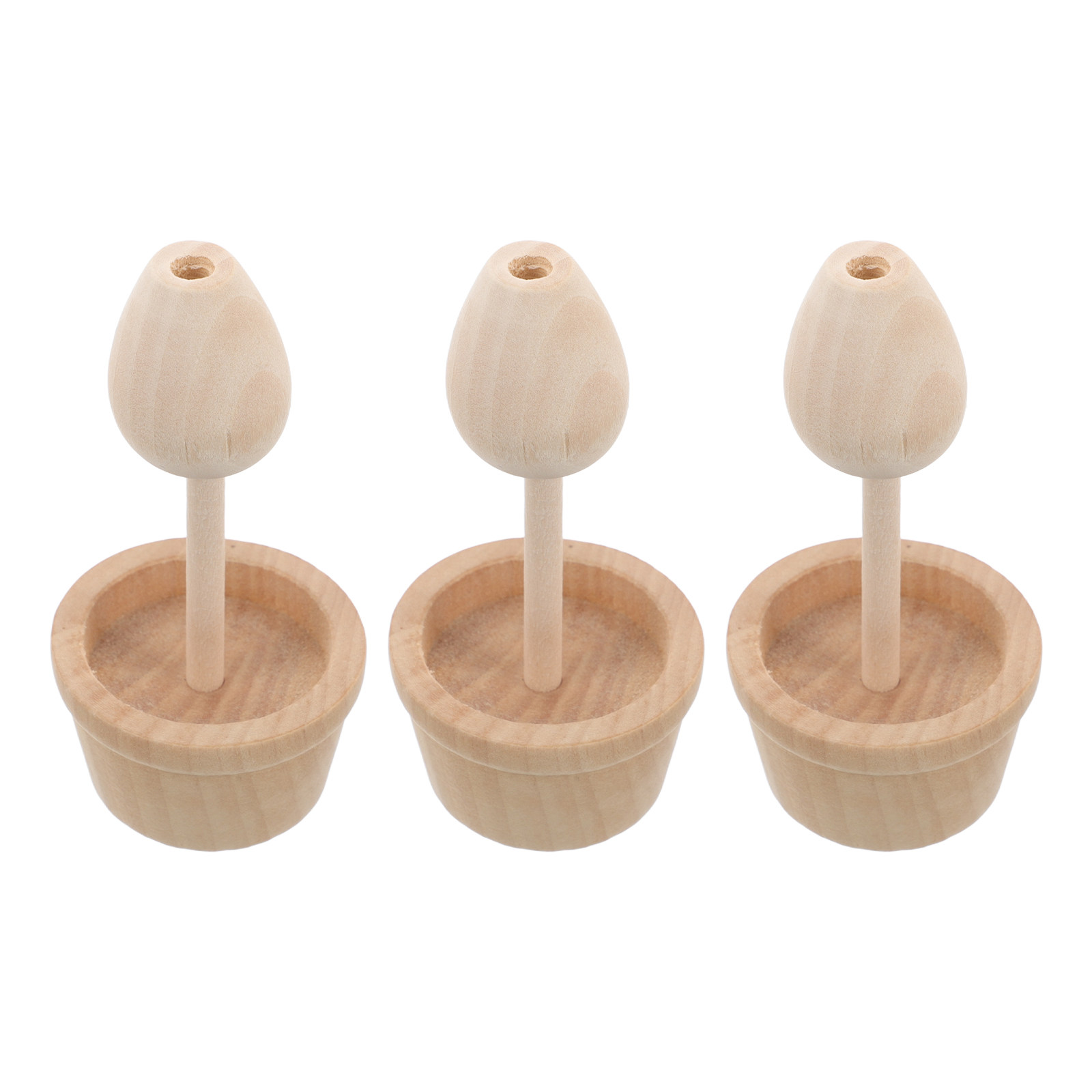 Kids Outdoor Fairy Garden - 1Set Unpainted Wooden Mushroom Tree DIY