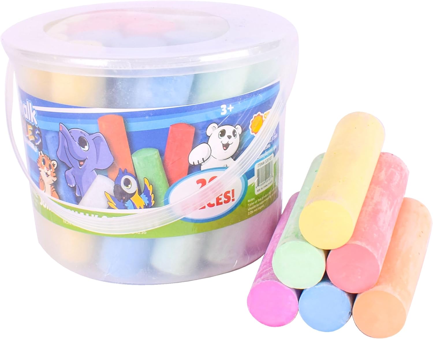 Kids Outdoor Chalkboard - Sidewalk Chalk Set for Kids with