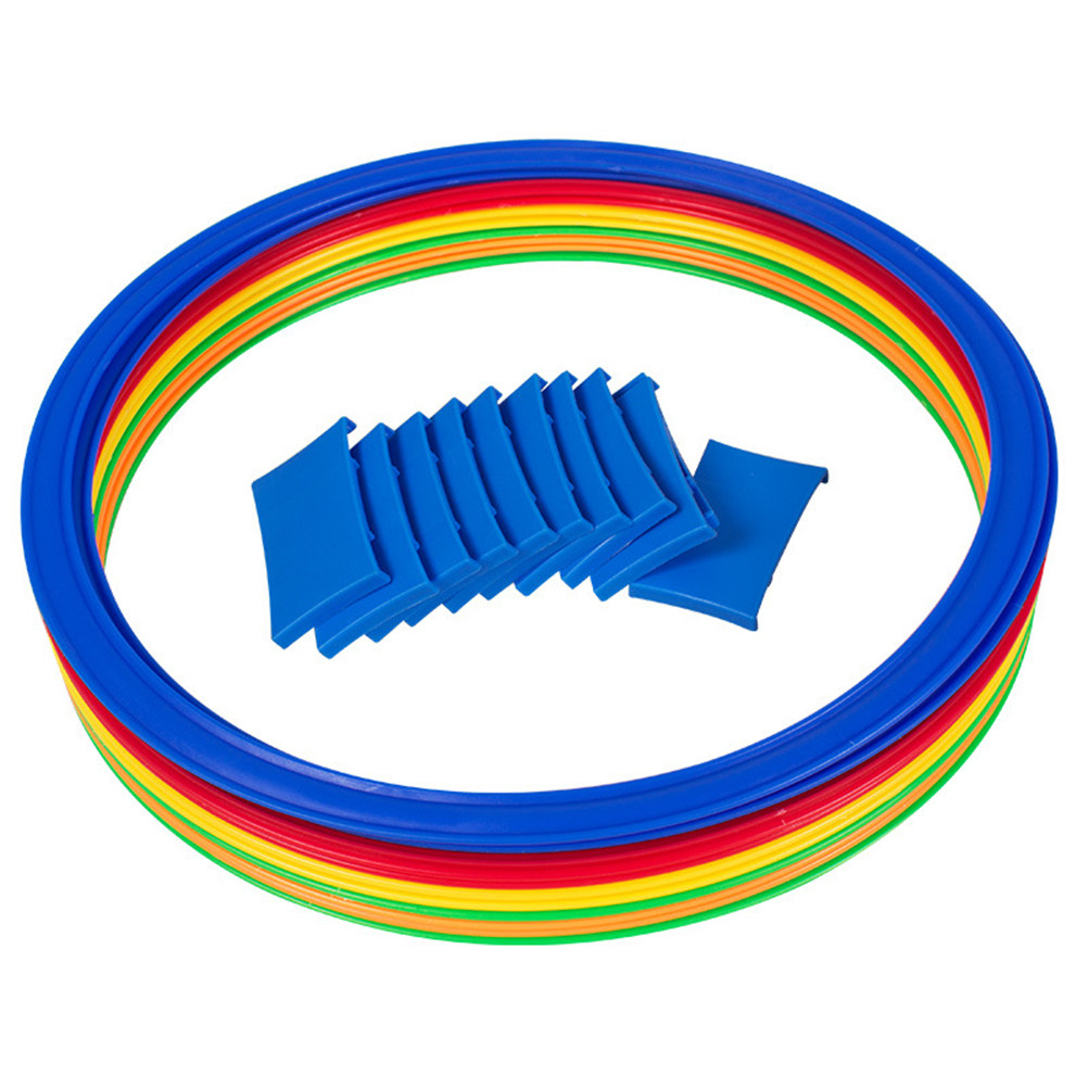 Outdoor Games For Kids - 10Pcs 28cm Colorful Rings Game Set
