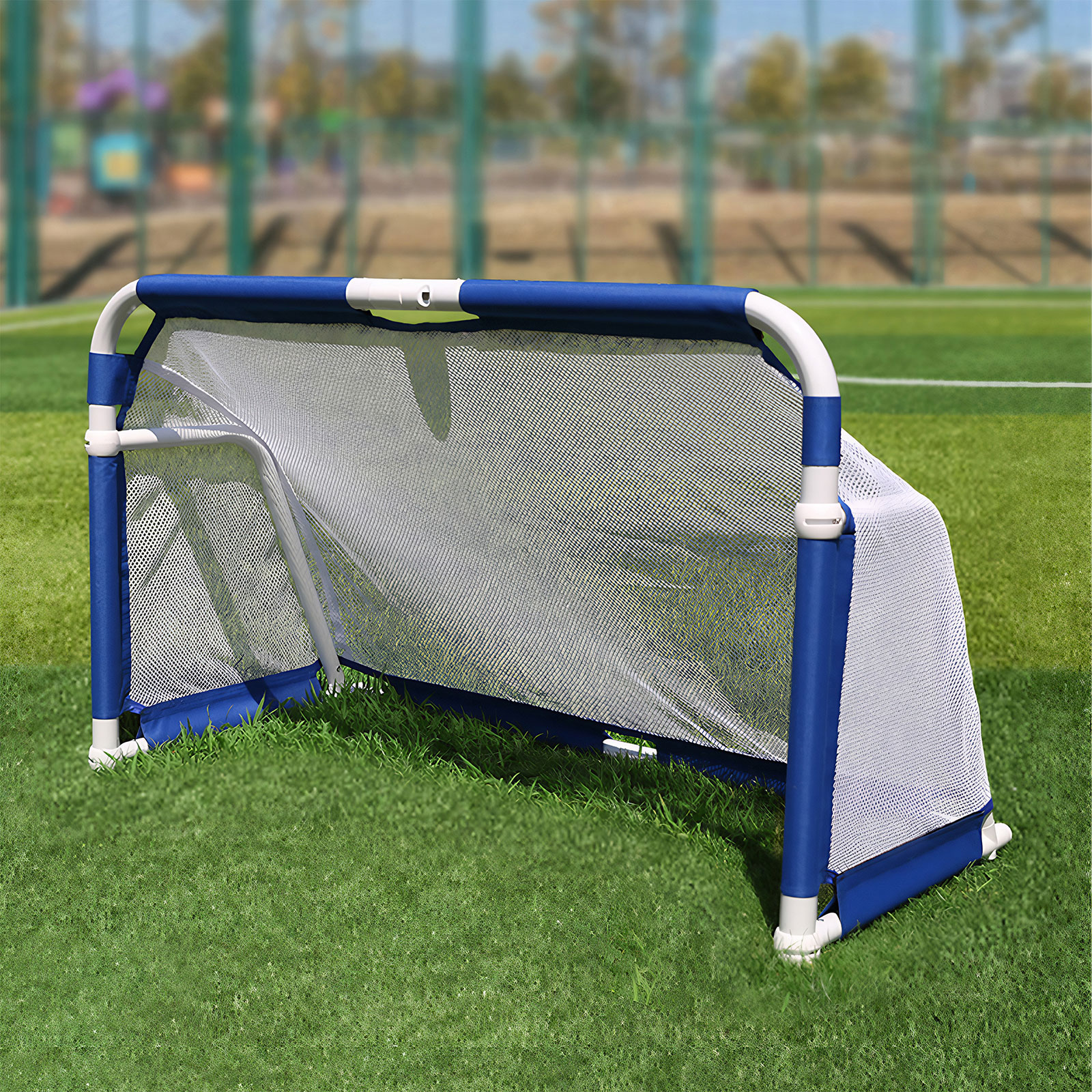 Kids Outdoor Net - Aluminum Foldable Soccer Goal Portable Football