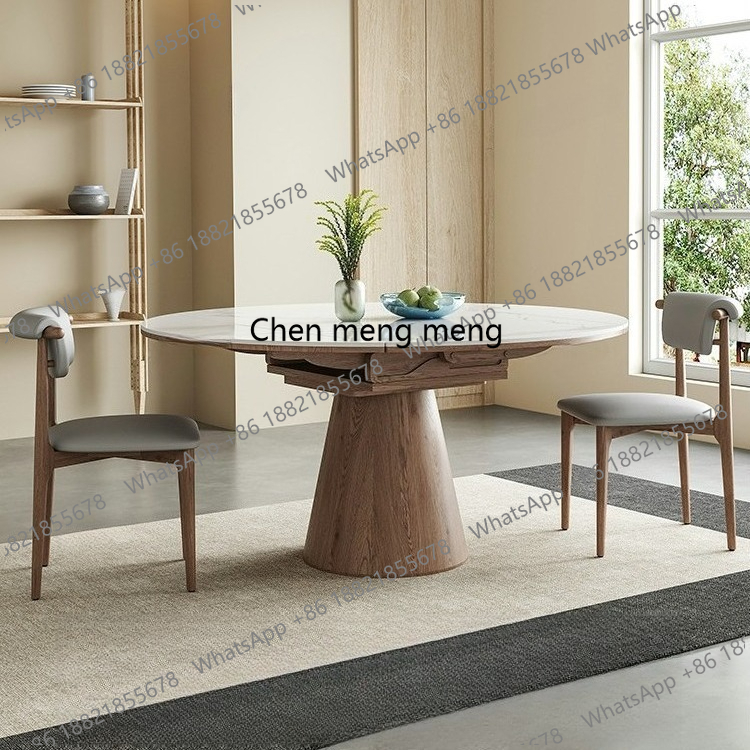 Kids Outdoor Dining Table - Extendable Dining Table Round Industrial Slate