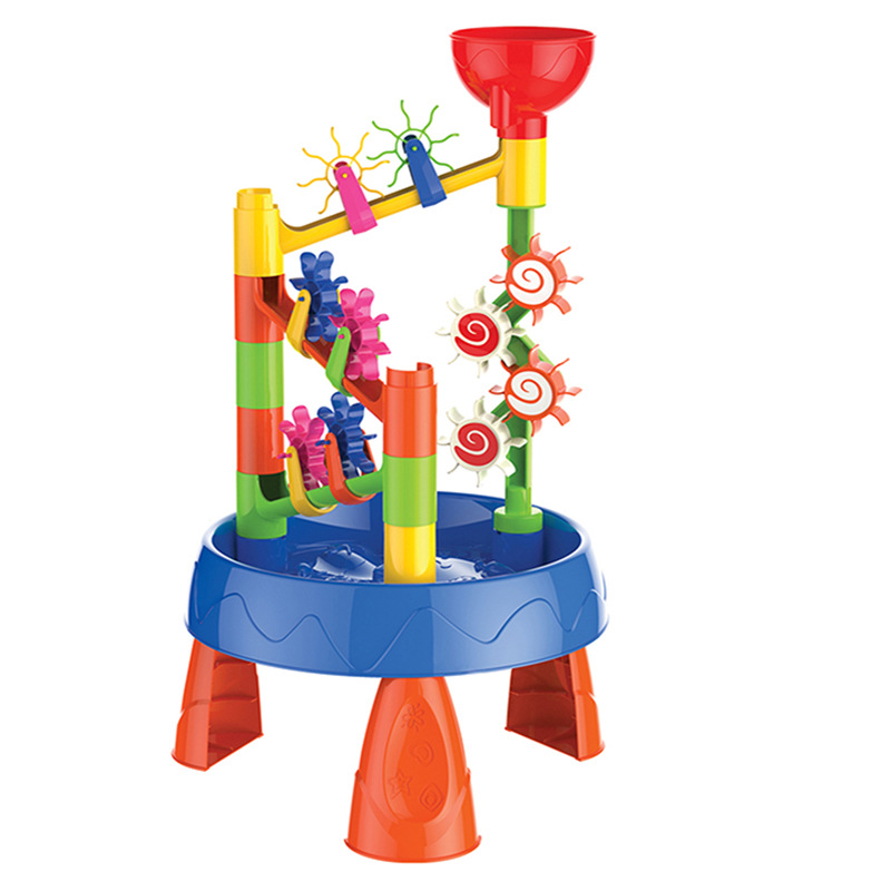 Kids Outdoor Water Table - 32PCS Water Wheel Sand & Water