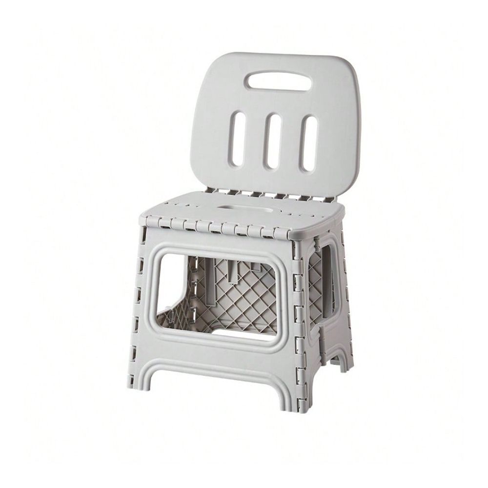 Kids Outdoor Folding Chair - Folding Stool With Backrest, Shoe Change