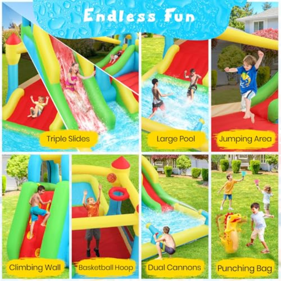 Outdoor/Indoor inflatable wate - مراجعة Kids Outdoor Climbing Wall وسعره