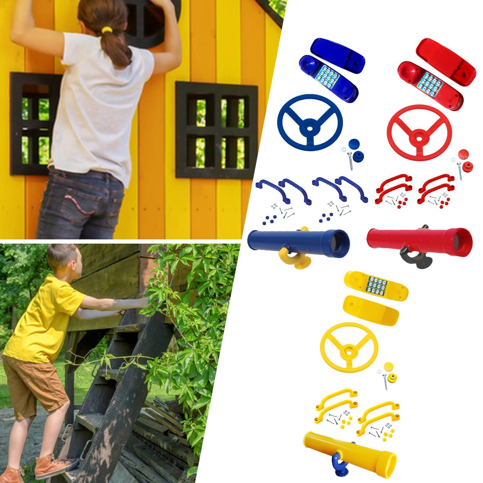 Kids Playground Toy Steering W - مراجعة Kids Outdoor Climbing Frame وسعره