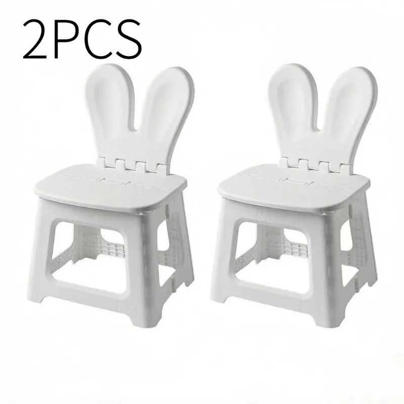 2PCS Thickened Rabbit Cartoon  - مراجعة Kids Outdoor Folding Chair وسعره