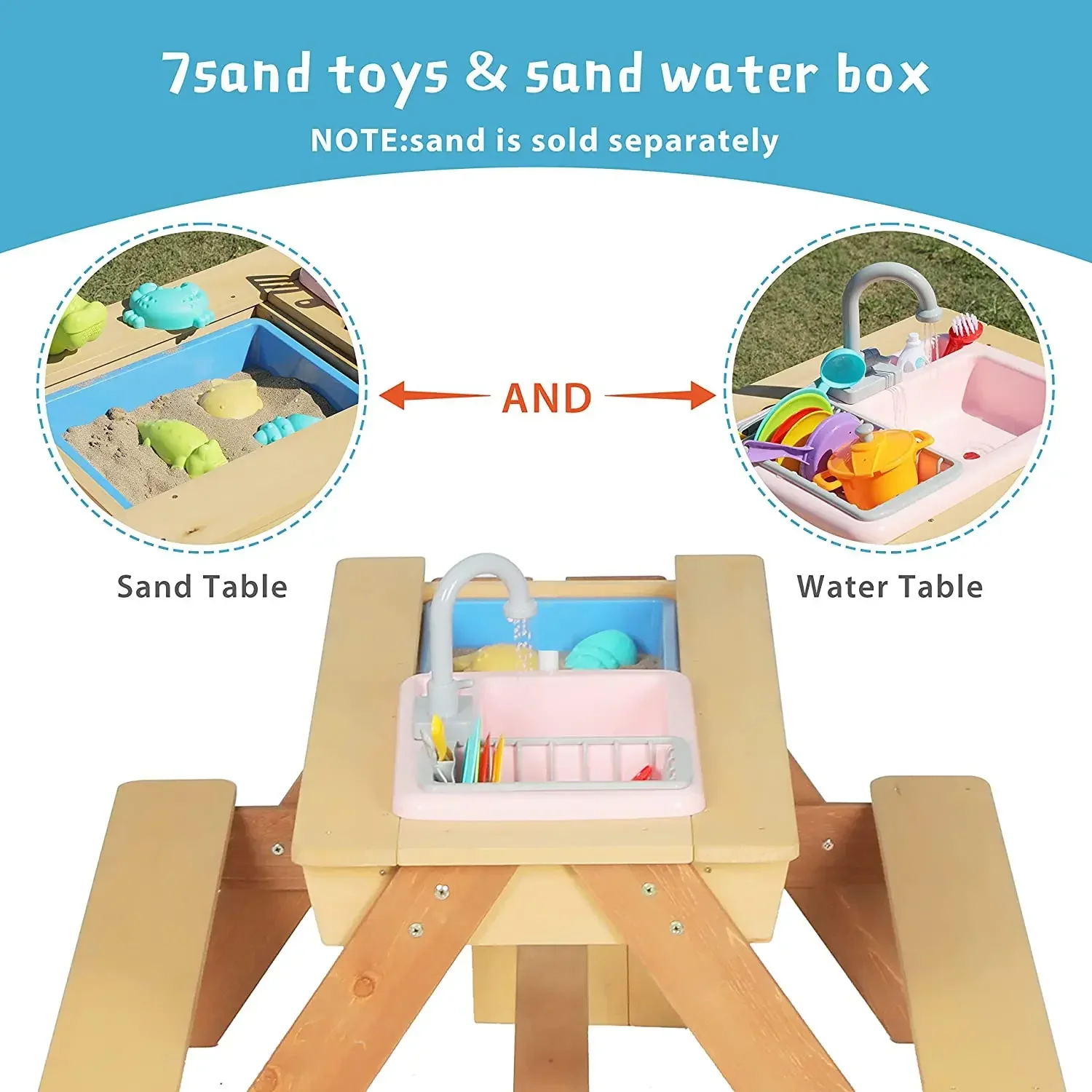 #Kids Picnic Table Outdoor Pat - مراجعة Kids Outdoor Dining Table وسعره