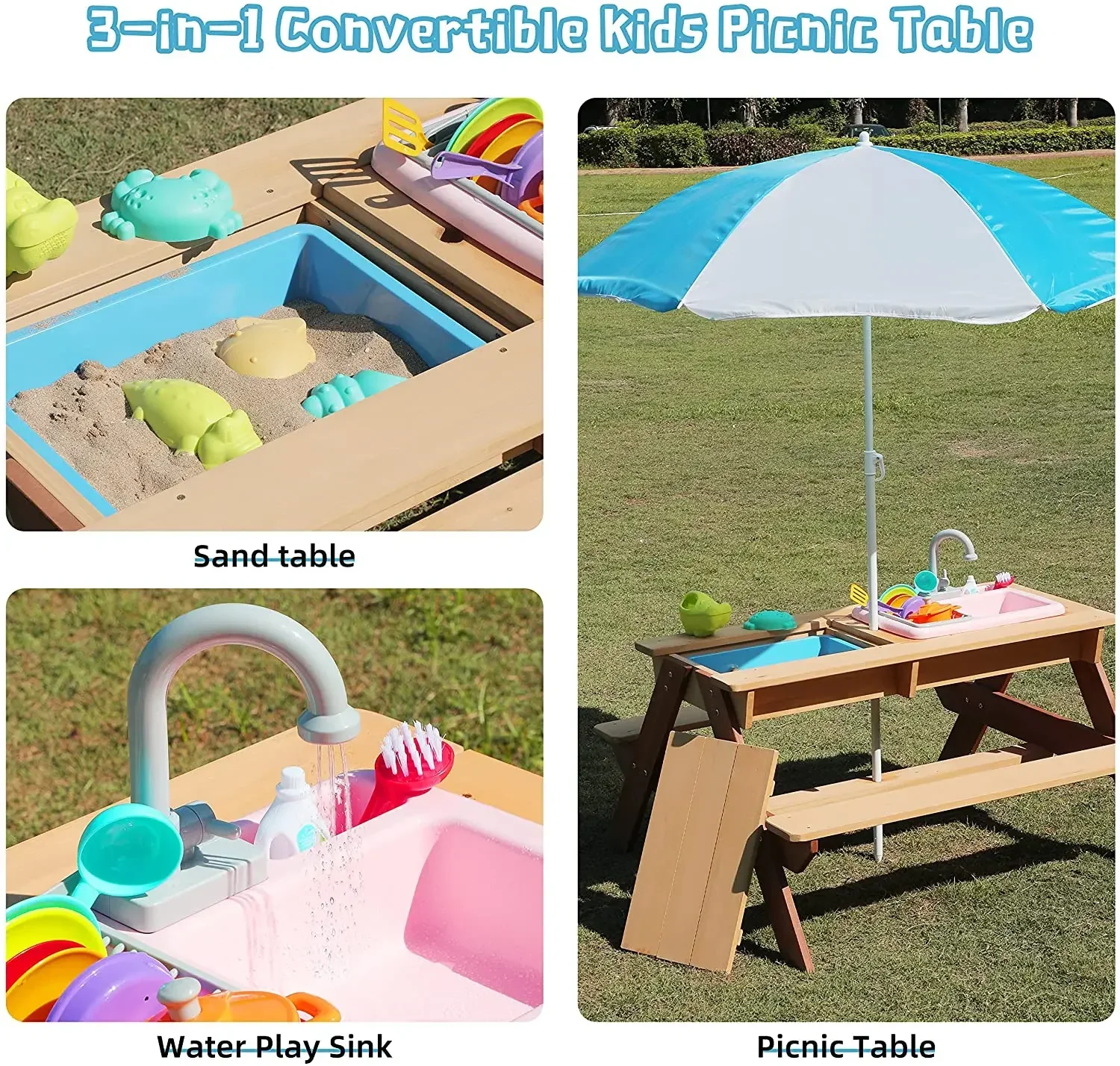 #Kids Picnic Table Outdoor Pat - مراجعة Kids Outdoor Dining Table وسعره