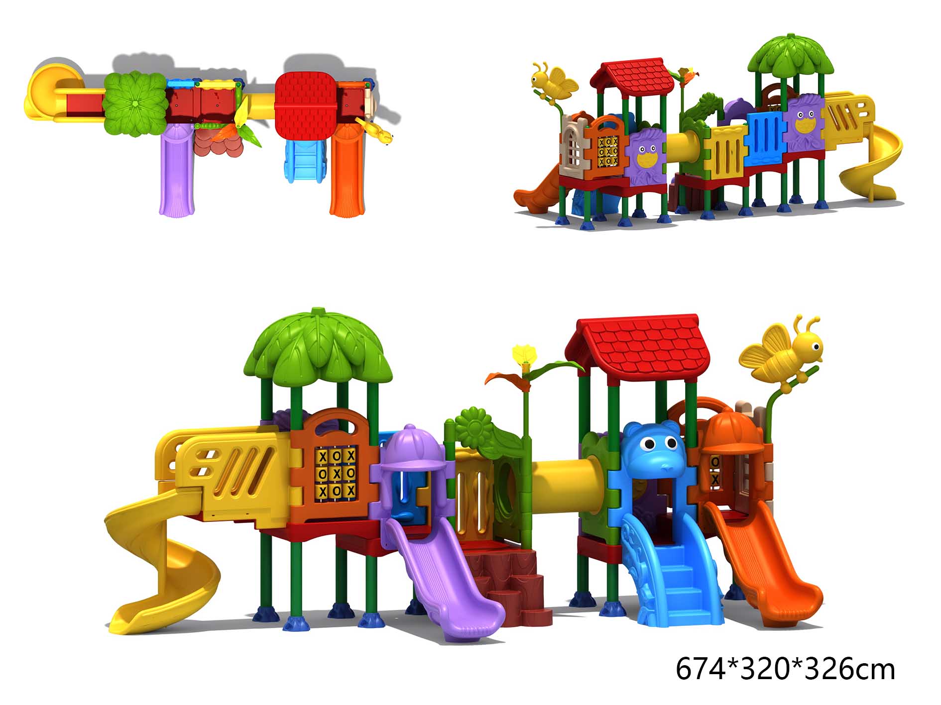 KID Playground Playhouse Sets  - مراجعة Outdoor Children'S Park وسعره