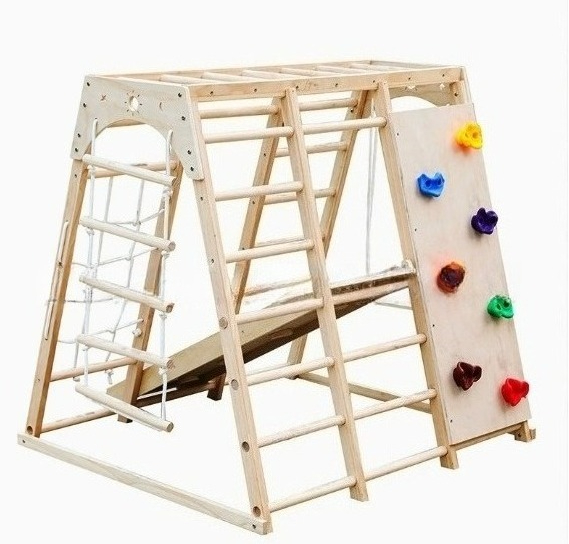 Wooden climbing frame with swi - مراجعة Kids Outdoor Climbing Frame وسعره