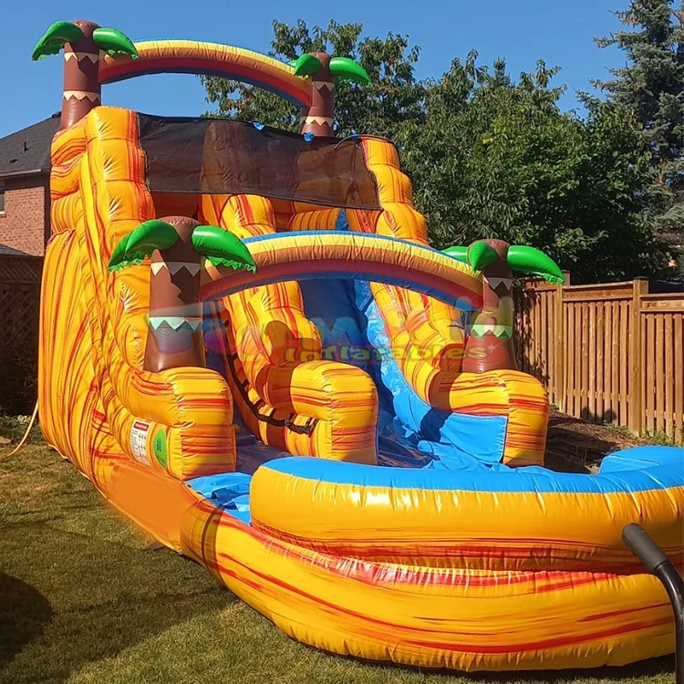 Commercial palm tree inflatabl - مراجعة Kids Outdoor Treehouse وسعره