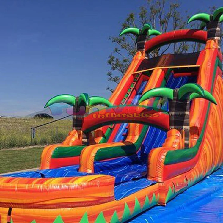 Commercial palm tree inflatabl - مراجعة Kids Outdoor Treehouse وسعره