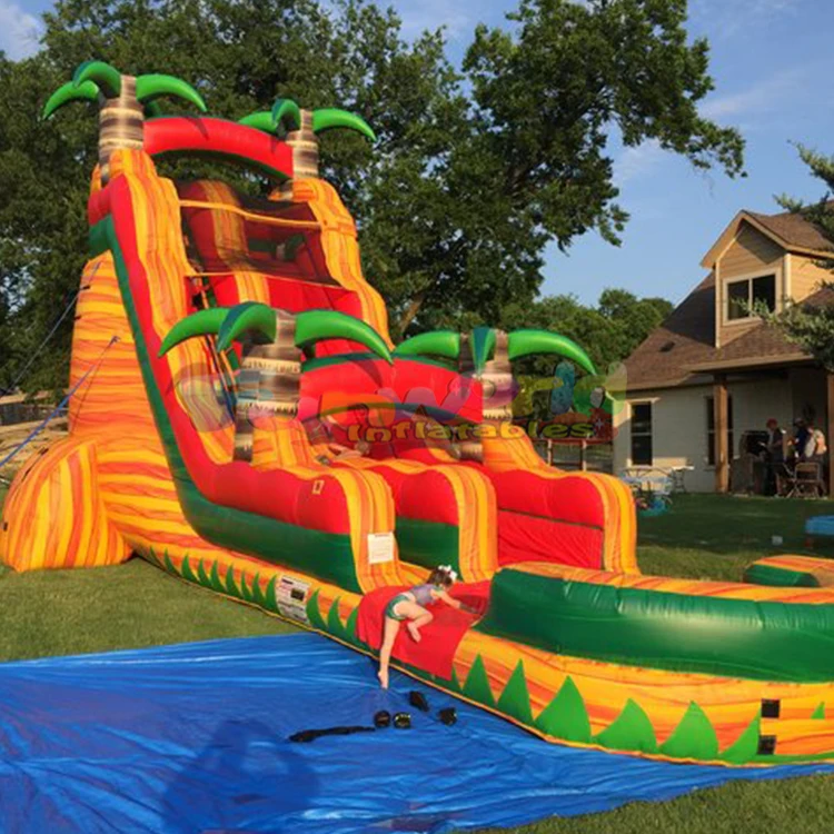 Commercial palm tree inflatabl - مراجعة Kids Outdoor Treehouse وسعره