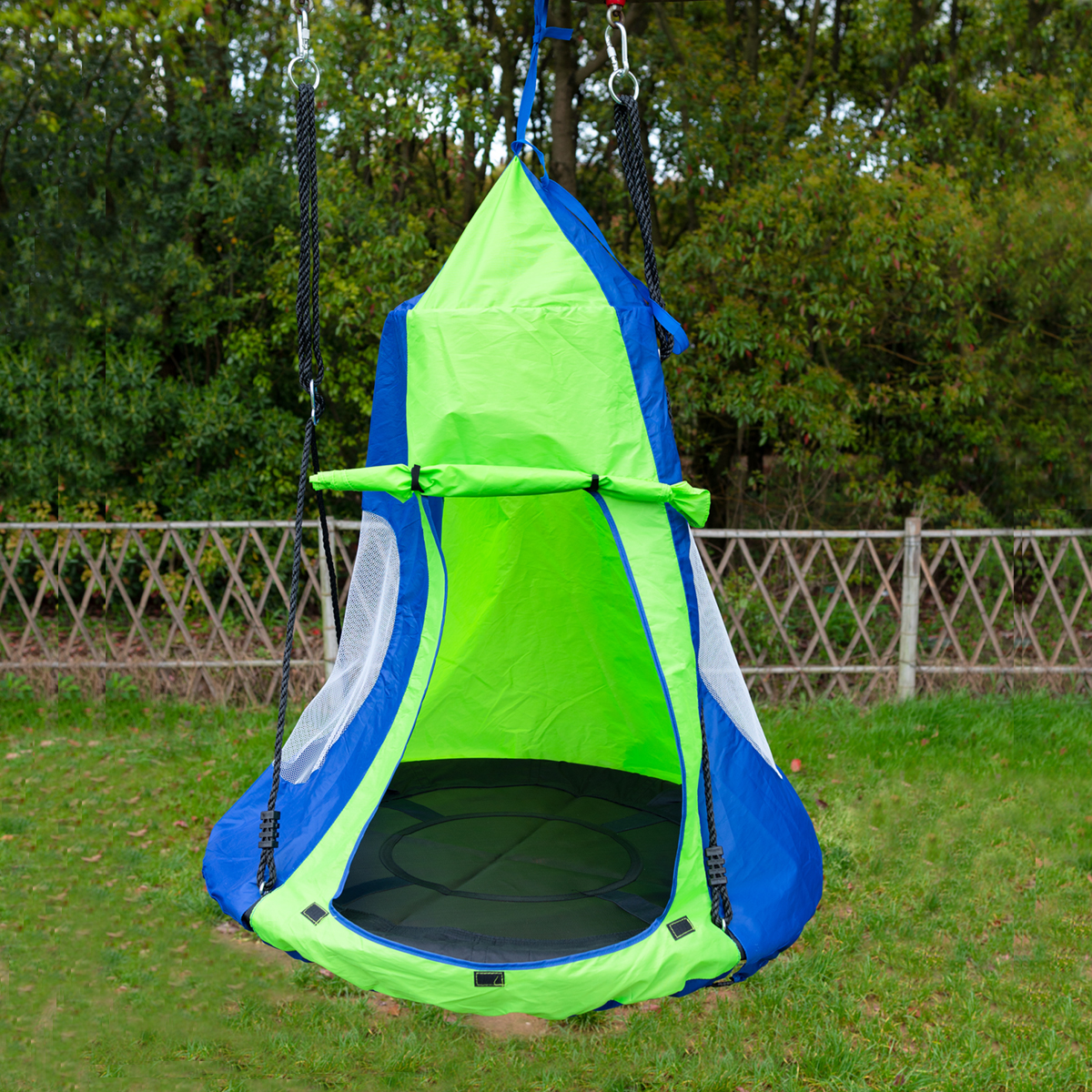 Kids Hanging Chair Tent Swing  - مراجعة Kids Outdoor Nest Swing وسعره