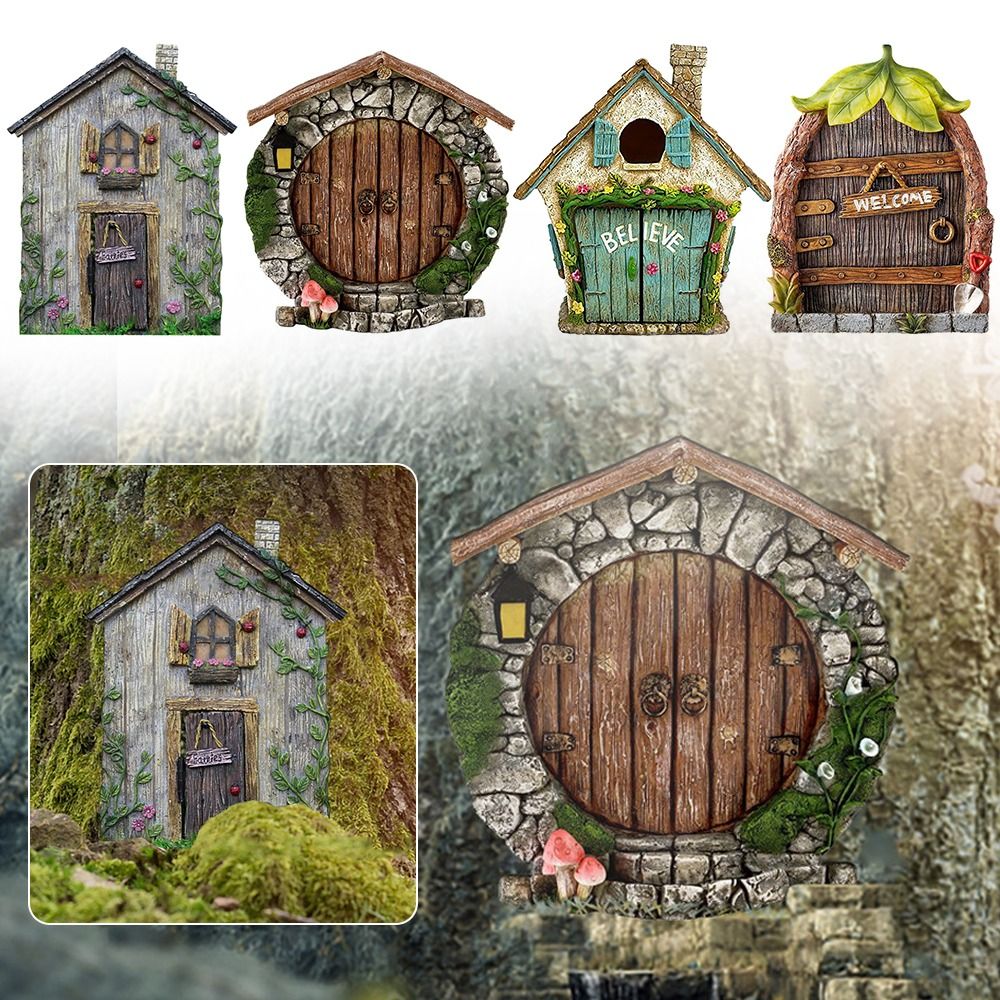 Engraved Design Wooden Miniatu - مراجعة Kids Outdoor Fairy Garden وسعره