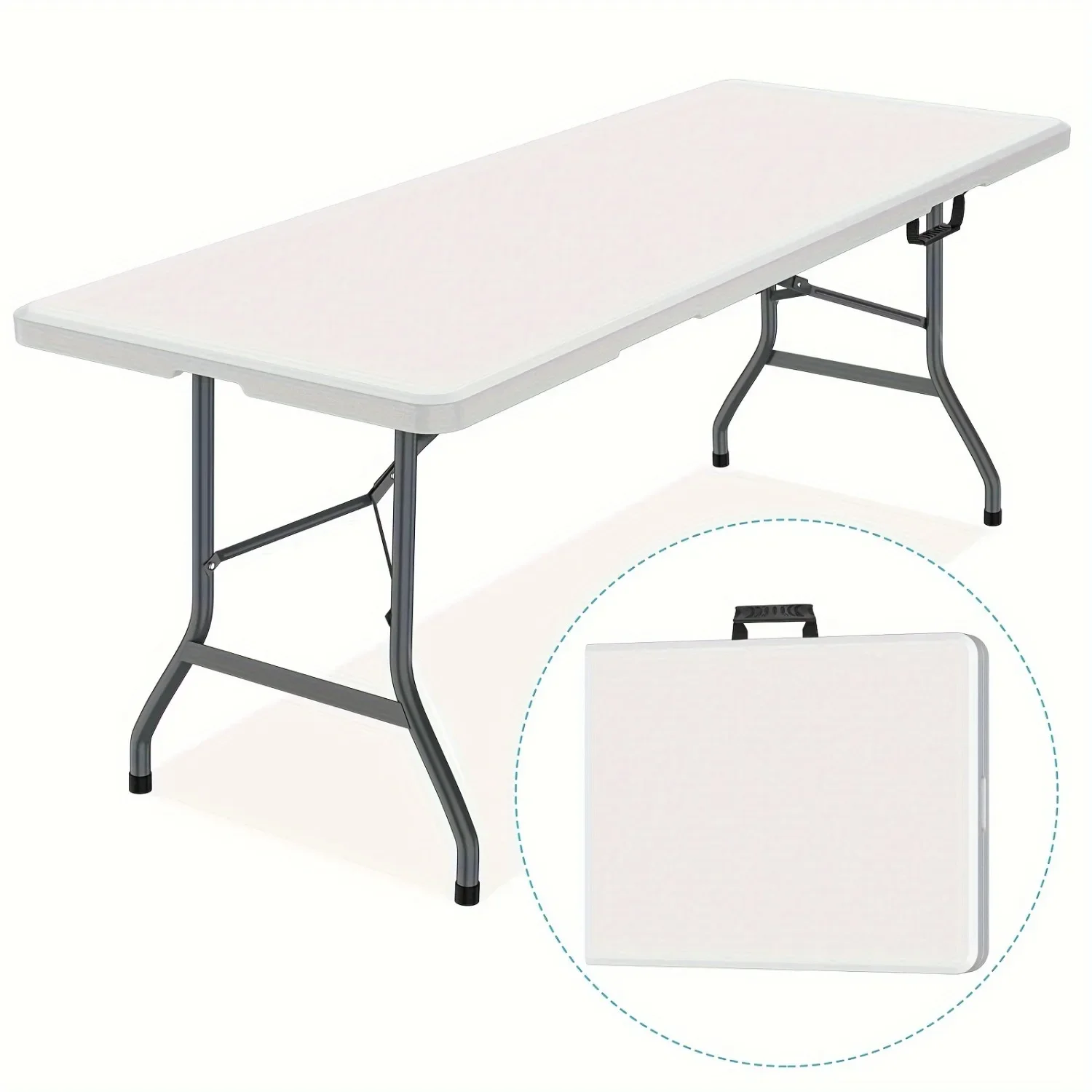 6FT Spacious Plastic Folding T - مراجعة Kids Outdoor Dining Table وسعره