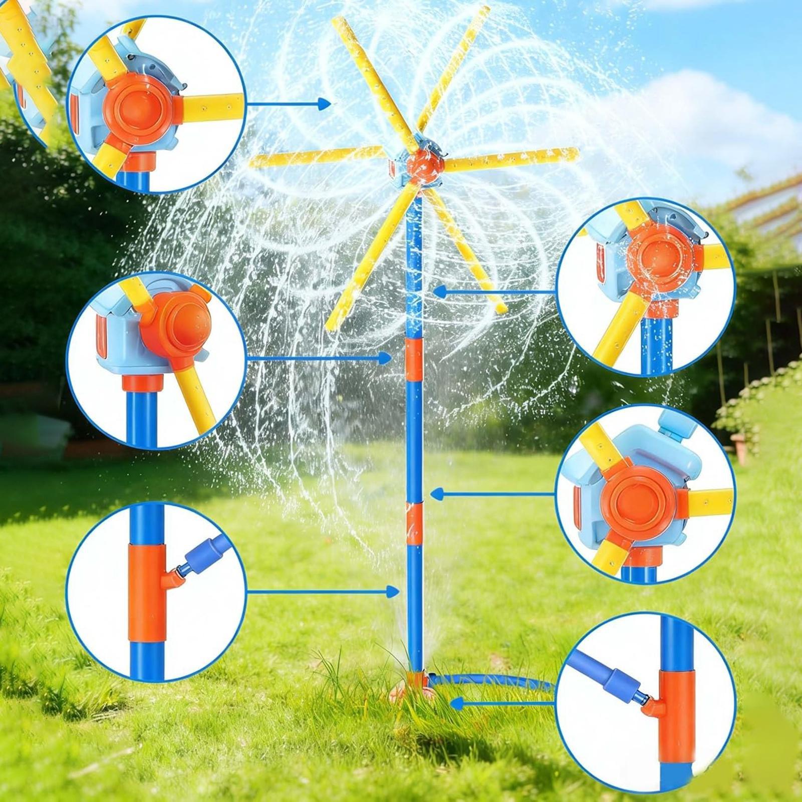 Kids Sprinkler Windmill Fun Sp - مراجعة Kids Outdoor Garden Set وسعره