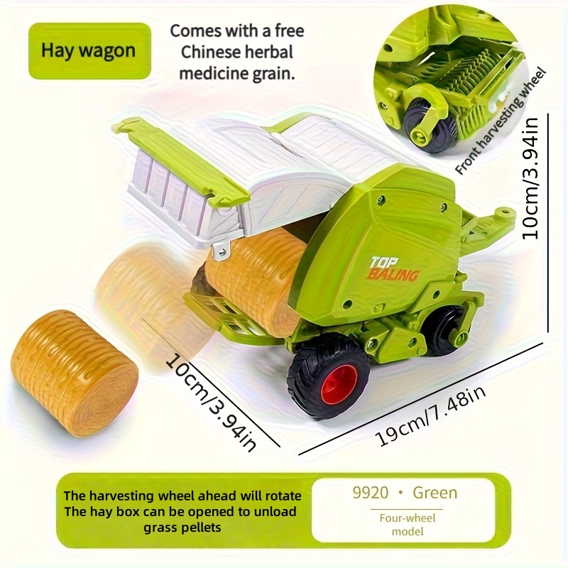 1:24 Inertial Farm Tractor wit - مراجعة Kids Outdoor Park وسعره