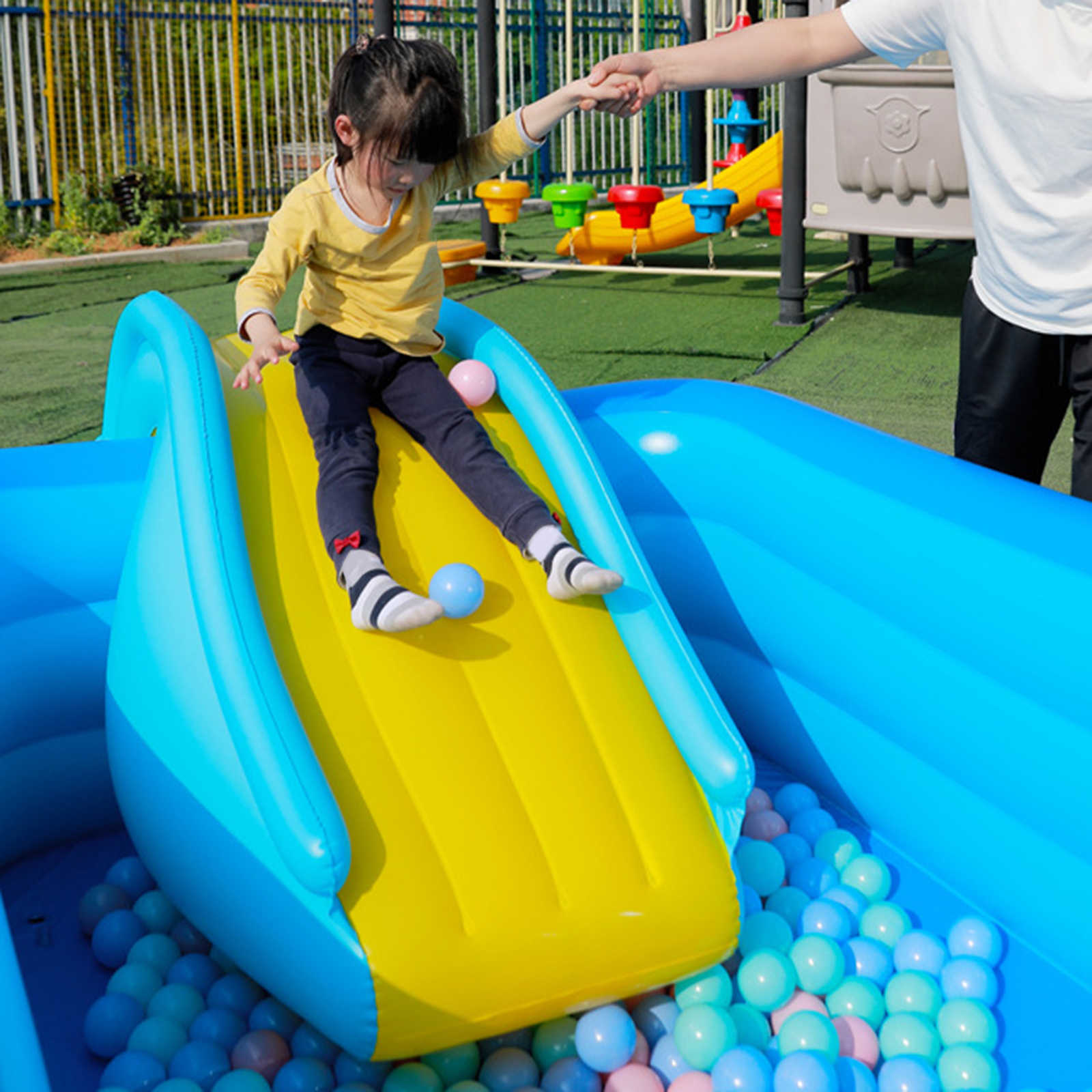 Inflatable Pool Slide Toddler  - مراجعة Outdoor Children'S Park وسعره