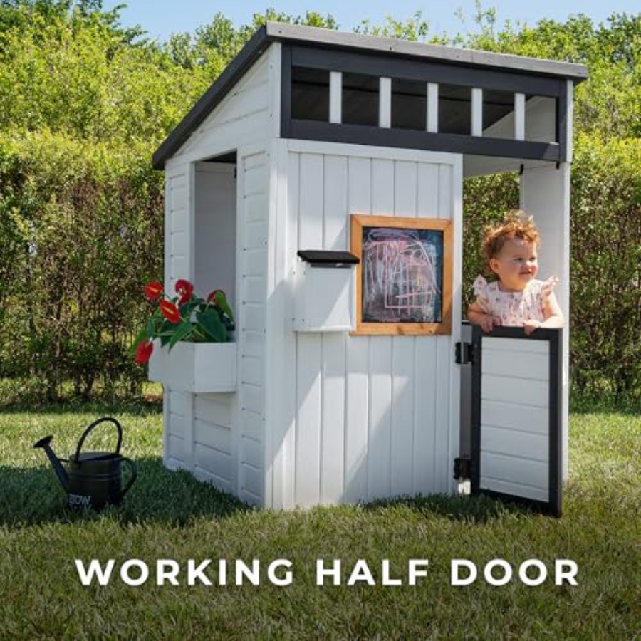 Outdoor kids playhouse for ima - مراجعة Kids Outdoor Chalkboard وسعره