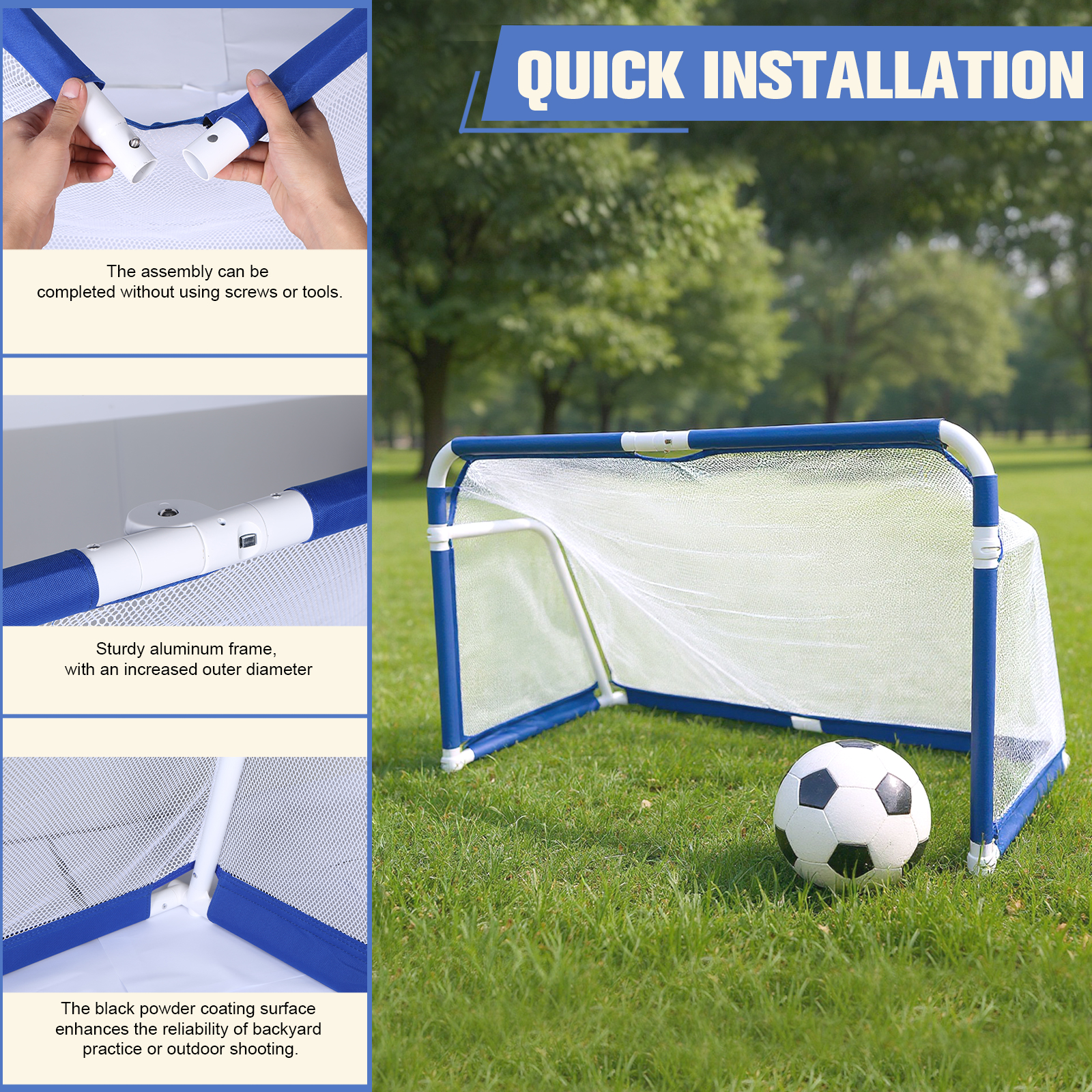 Aluminum Foldable Soccer Goal  - مراجعة Kids Outdoor Net وسعره