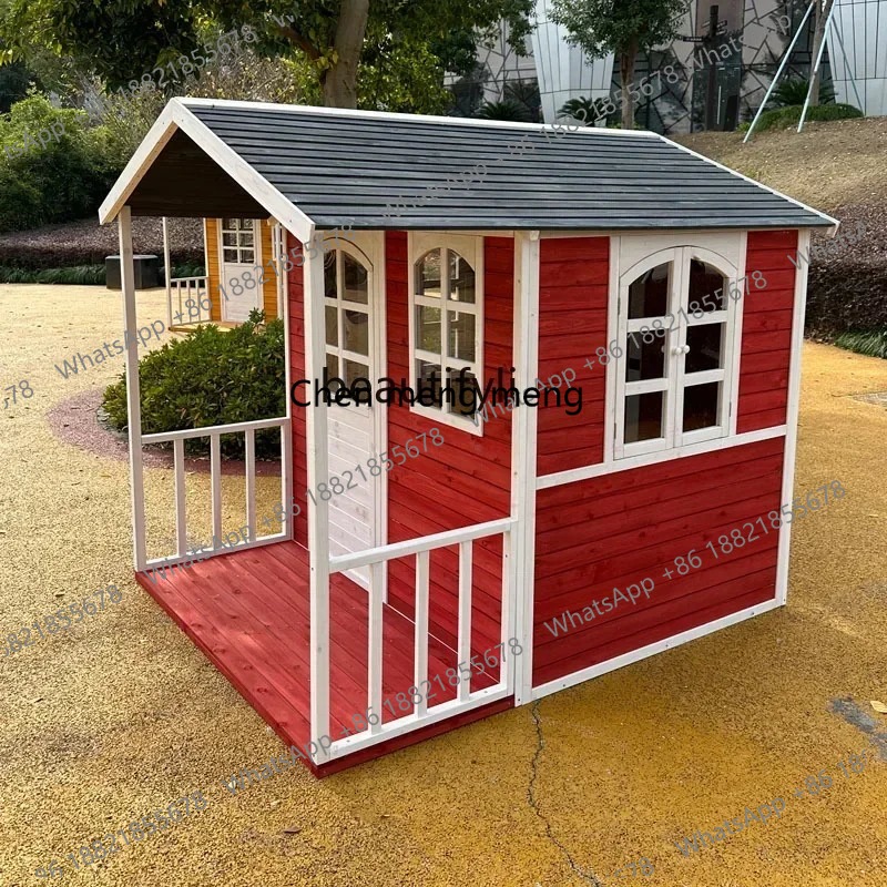 Wooden Kids Play House Large O - مراجعة Kids Outdoor Treehouse وسعره