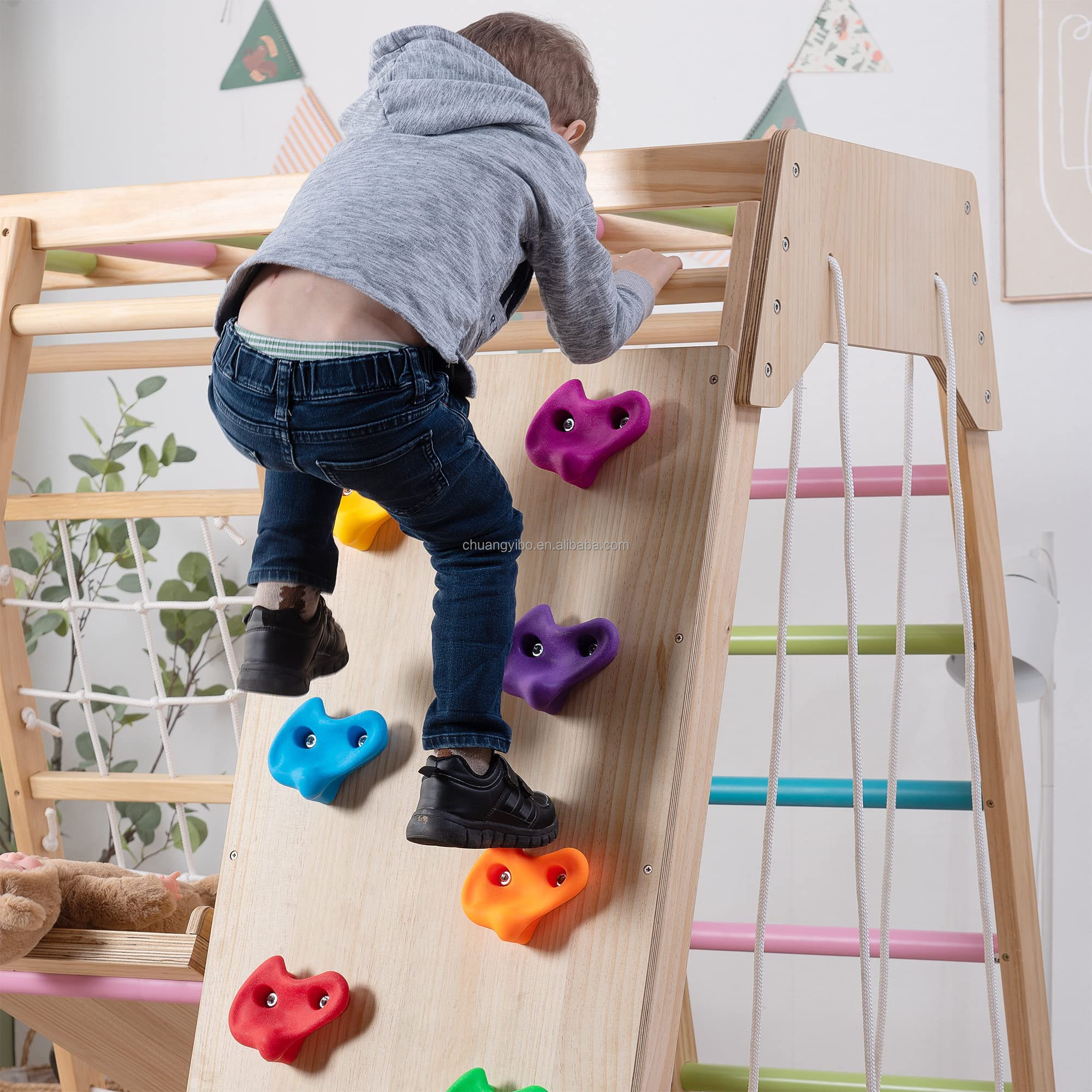 Climbing Walls Amusement Park  - مراجعة Kids Outdoor Climbing Wall وسعره
