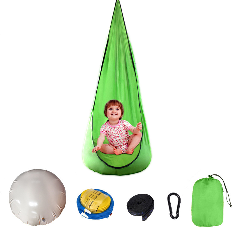 Child's Rope Hanging Seat Nest - مراجعة Kids Outdoor Nest Swing وسعره