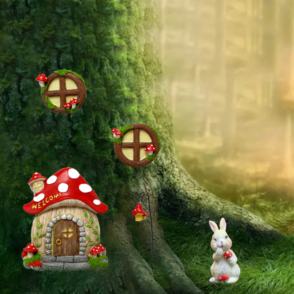 Glow in The Dark Yard Art Scul - مراجعة Kids Outdoor Fairy Garden وسعره