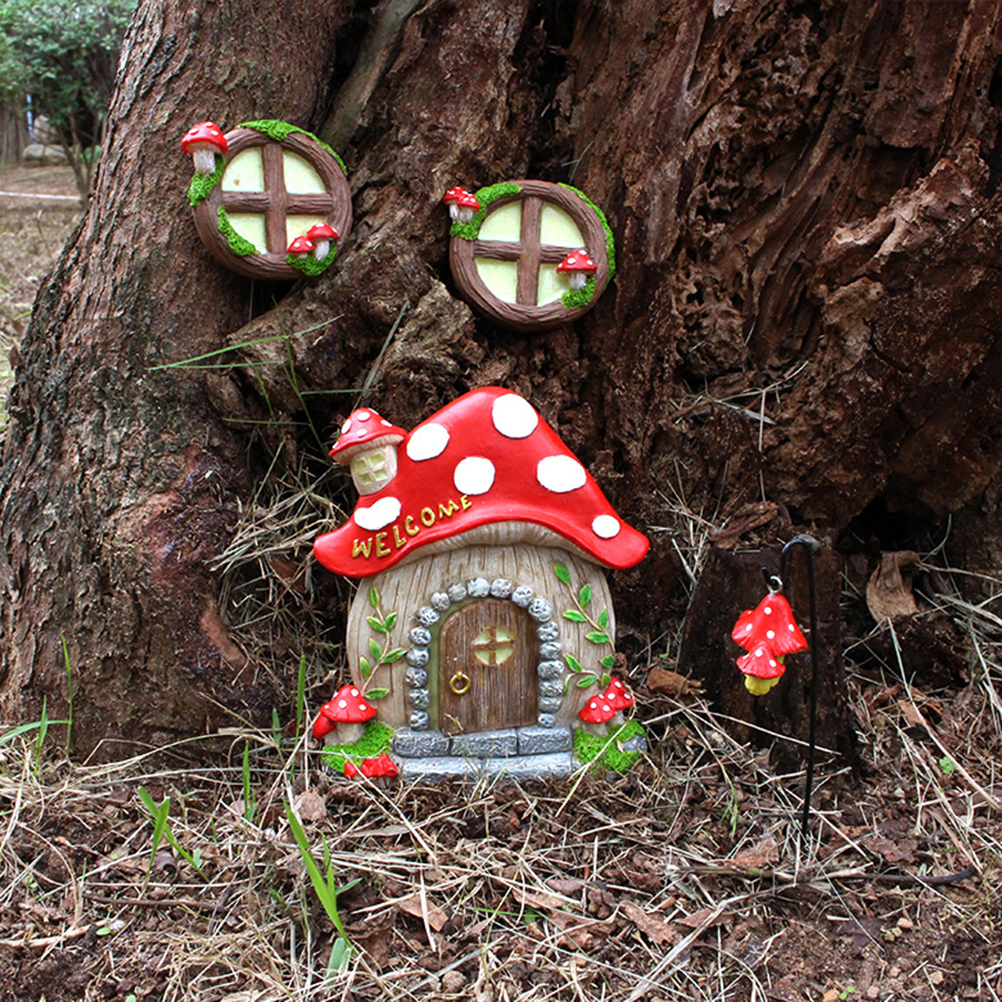 Glow in The Dark Yard Art Scul - مراجعة Kids Outdoor Fairy Garden وسعره