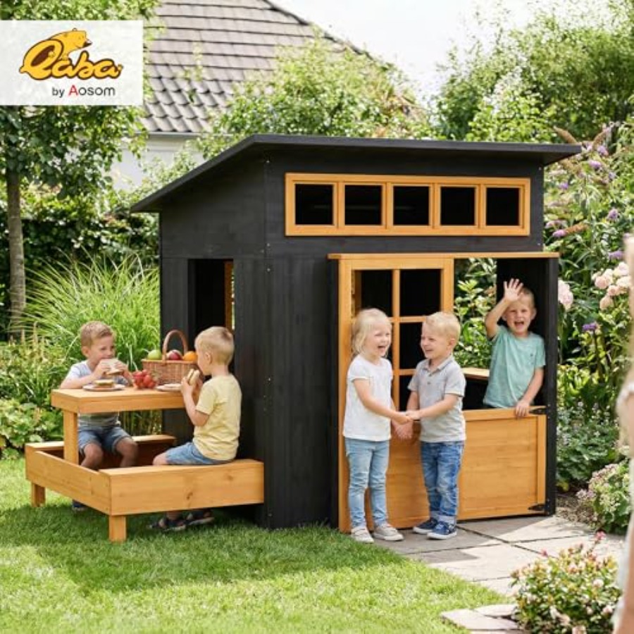 Outdoor playhouse for kids age - مراجعة Kids Outdoor Chalkboard وسعره