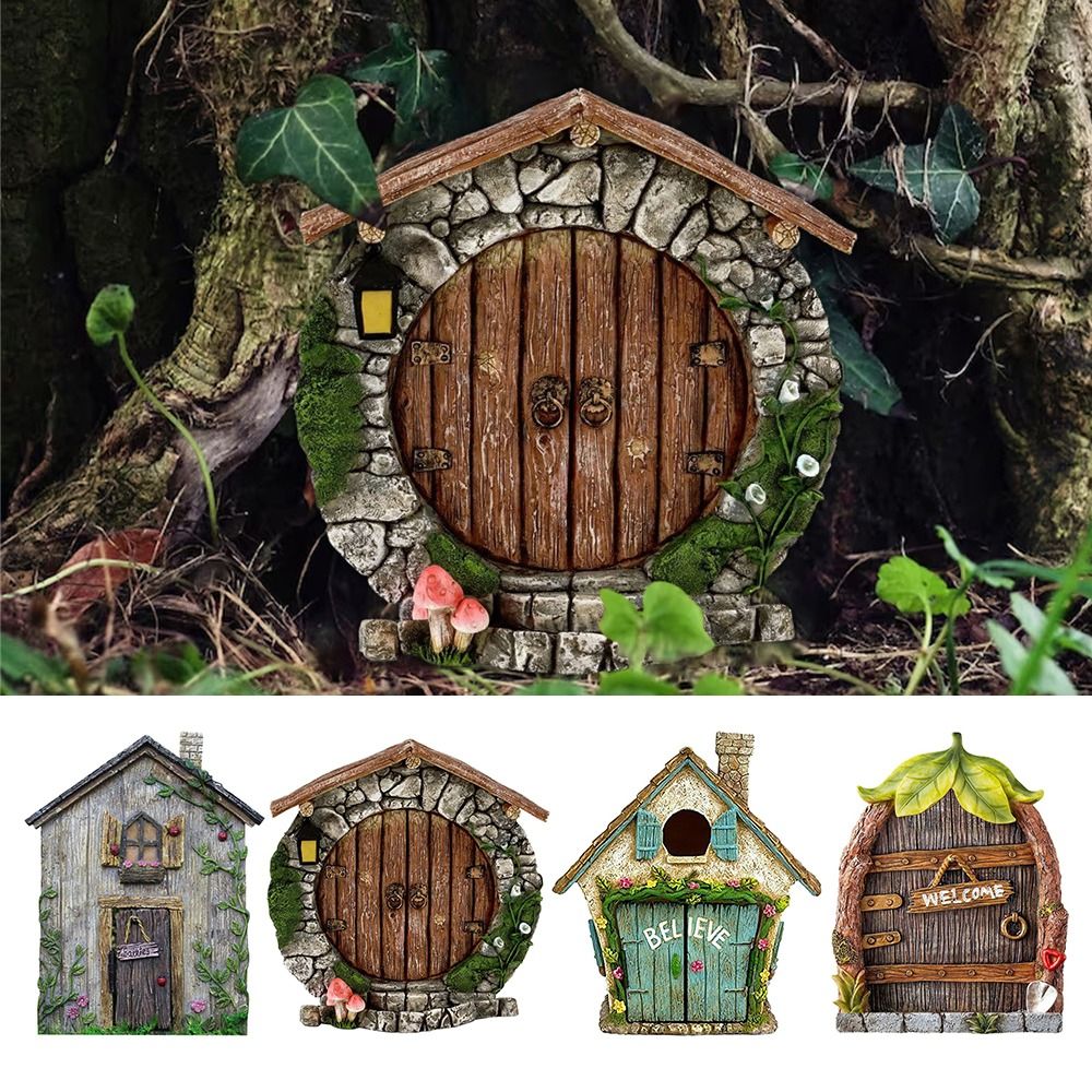 Engraved Design Wooden Miniatu - مراجعة Kids Outdoor Fairy Garden وسعره