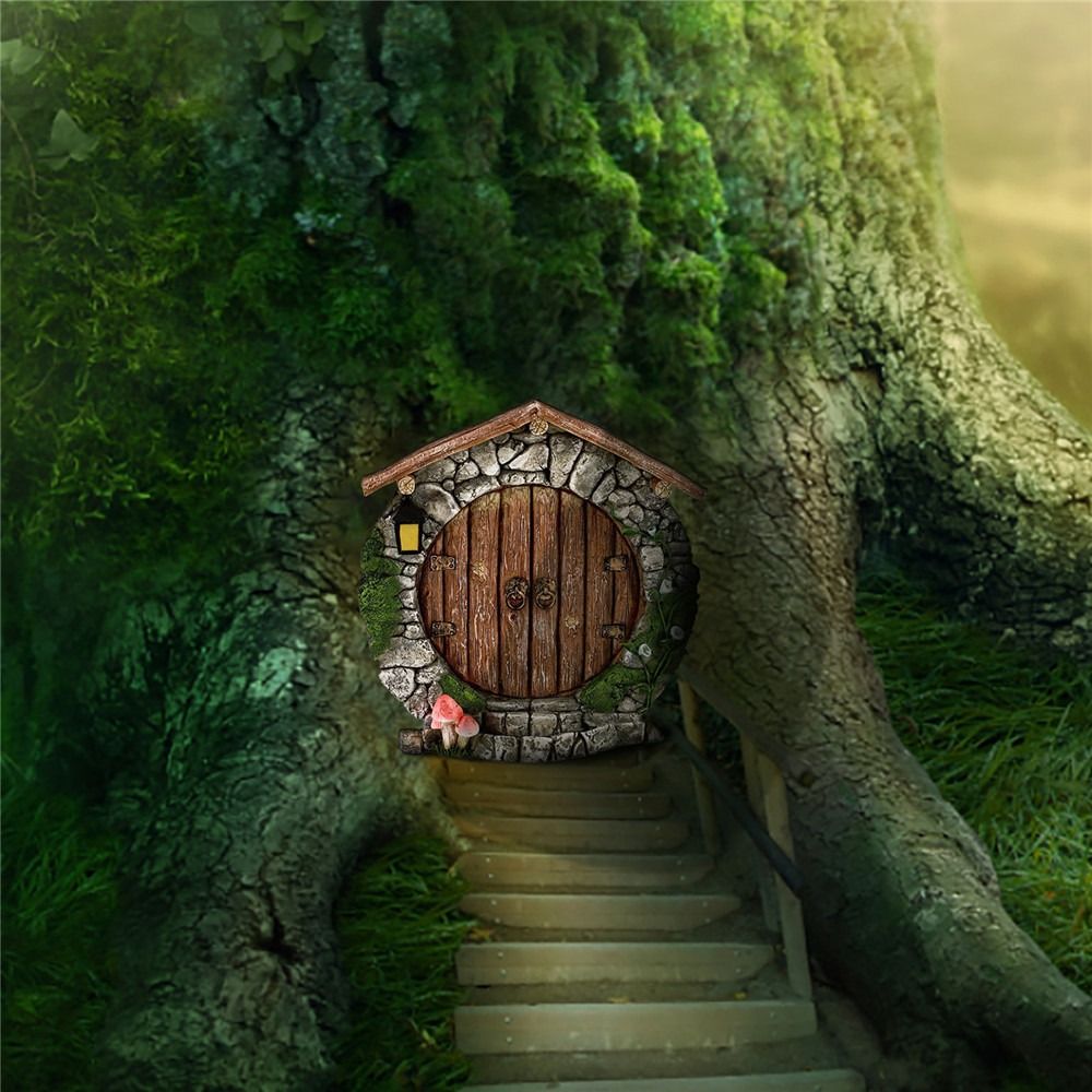 Engraved Design Wooden Miniatu - مراجعة Kids Outdoor Fairy Garden وسعره