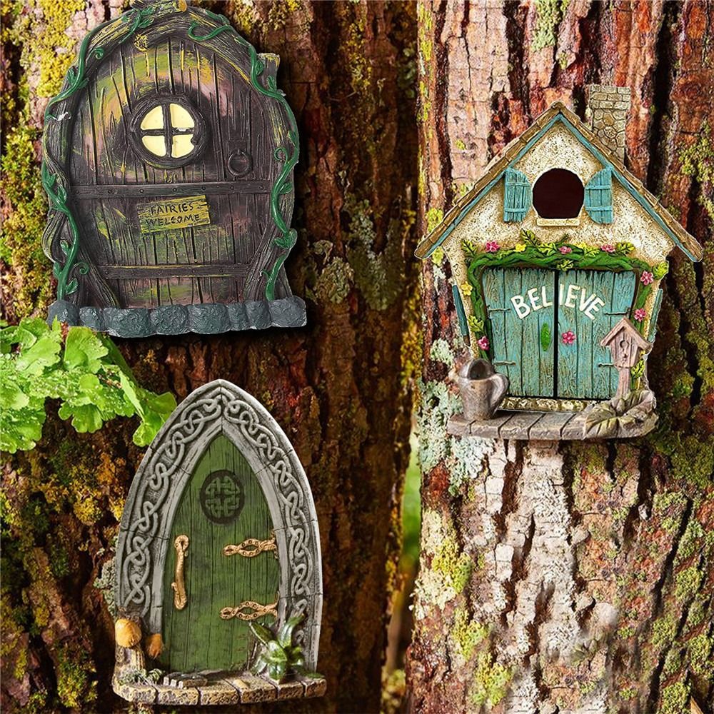 Engraved Design Wooden Miniatu - مراجعة Kids Outdoor Fairy Garden وسعره
