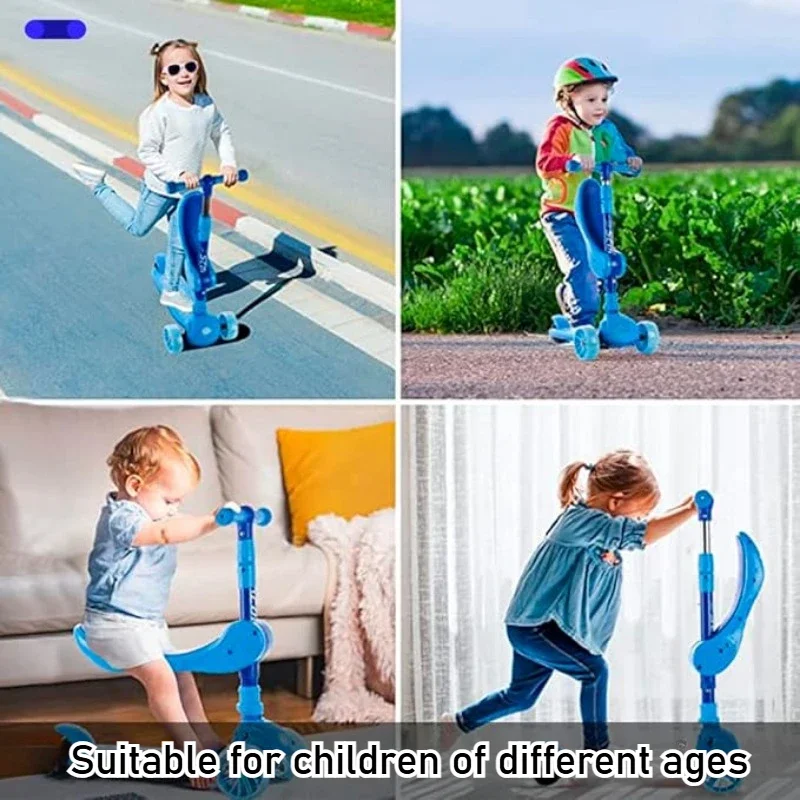 2-in-1 Kids Kick Scooter with  - مراجعة Kids Outdoor Ride On وسعره