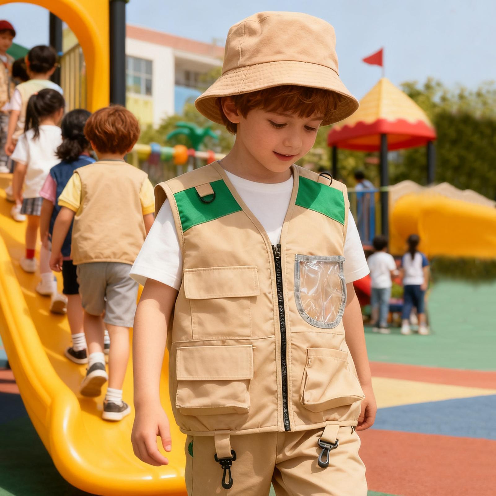 Kids Explorer hat and vest Cos - مراجعة Kids Outdoor Umbrella وسعره