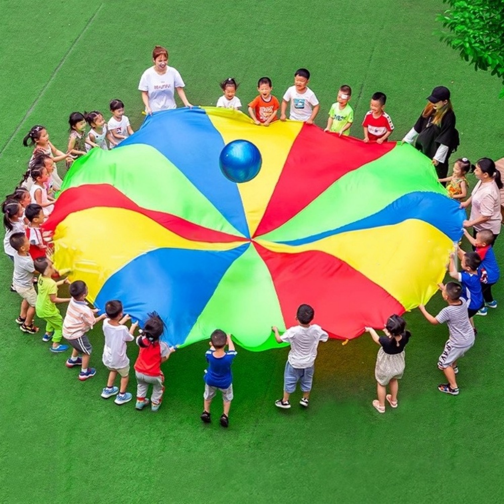 Rainbow Parachute Umbrella 2-6 - مراجعة Kids Outdoor Umbrella وسعره