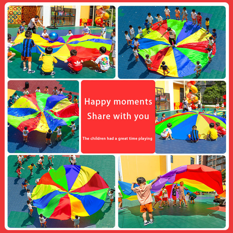 Rainbow Parachute Umbrella 2-6 - مراجعة Kids Outdoor Umbrella وسعره