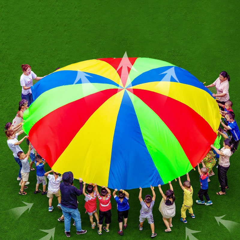 Rainbow Parachute Umbrella 2-6 - مراجعة Kids Outdoor Umbrella وسعره