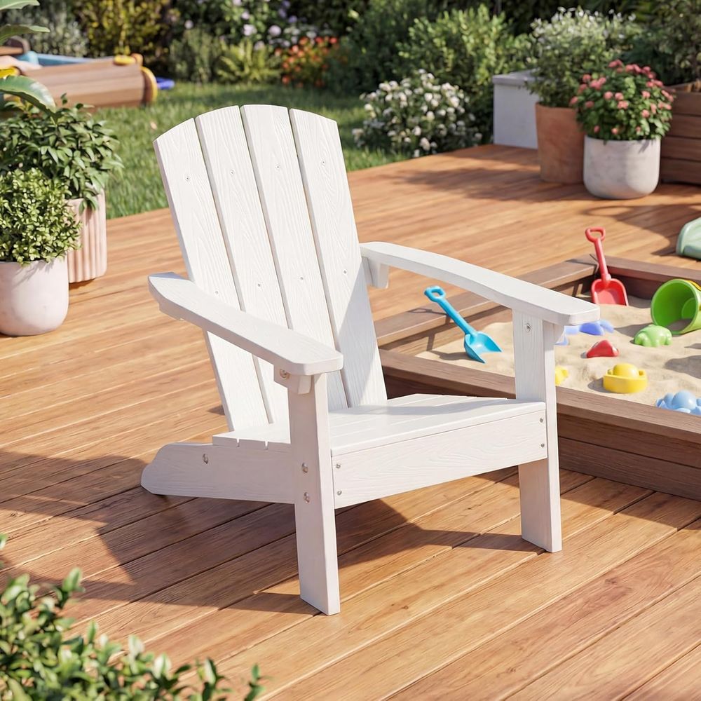 Kids Adirondack Chair, All-Wea - مراجعة Kids Outdoor Adirondack Chair وسعره