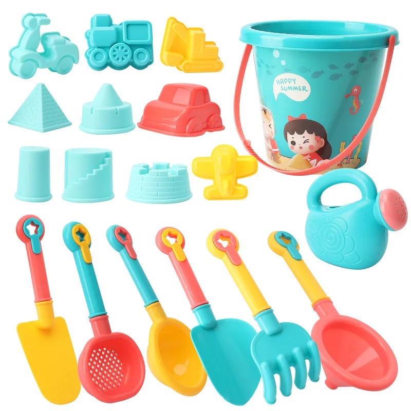 18PCS Beach Toy Set Bucket Sea - مراجعة Kids Outdoor Park وسعره