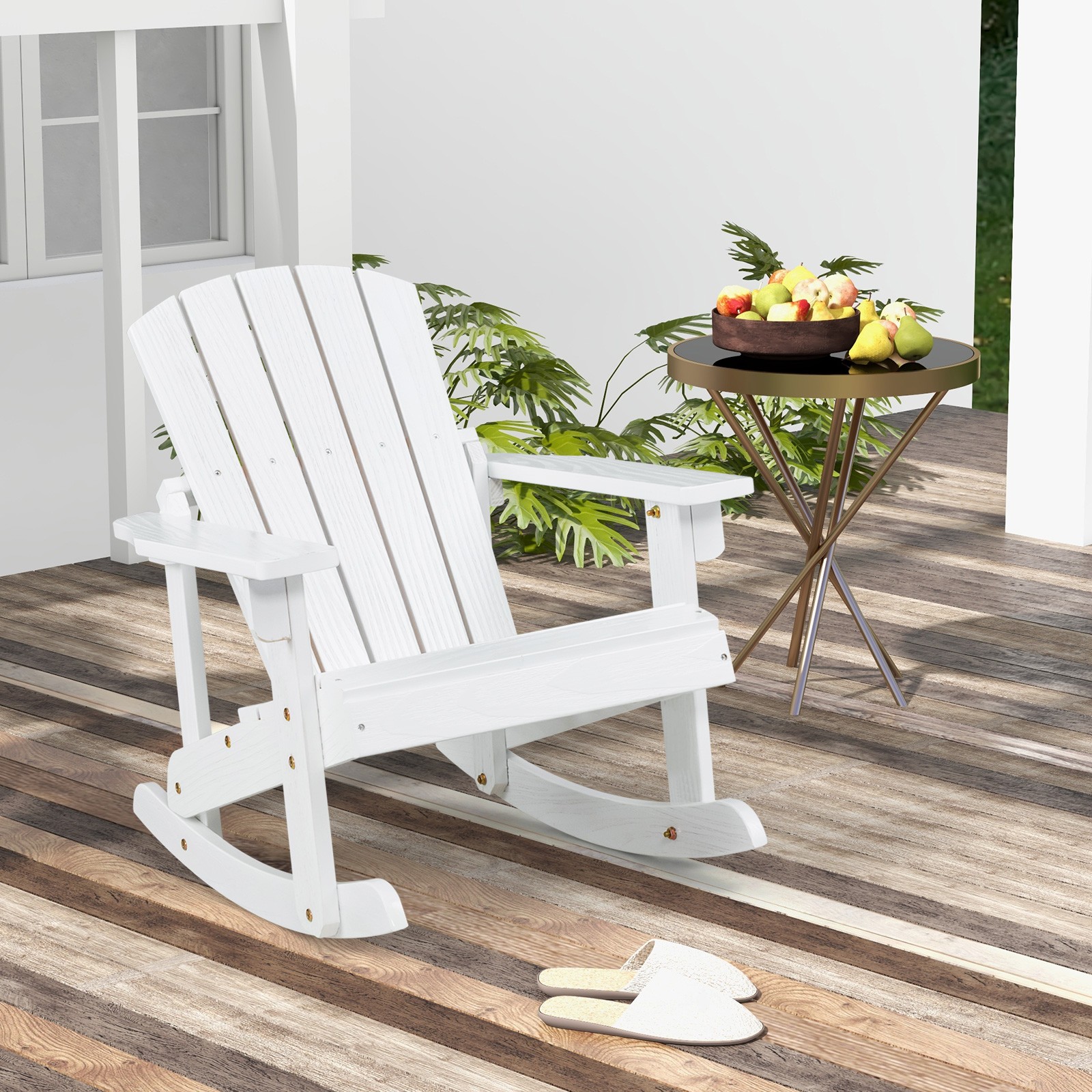 4PCS Kid Adirondack Rocking Ch - مراجعة Kids Outdoor Adirondack Chair وسعره
