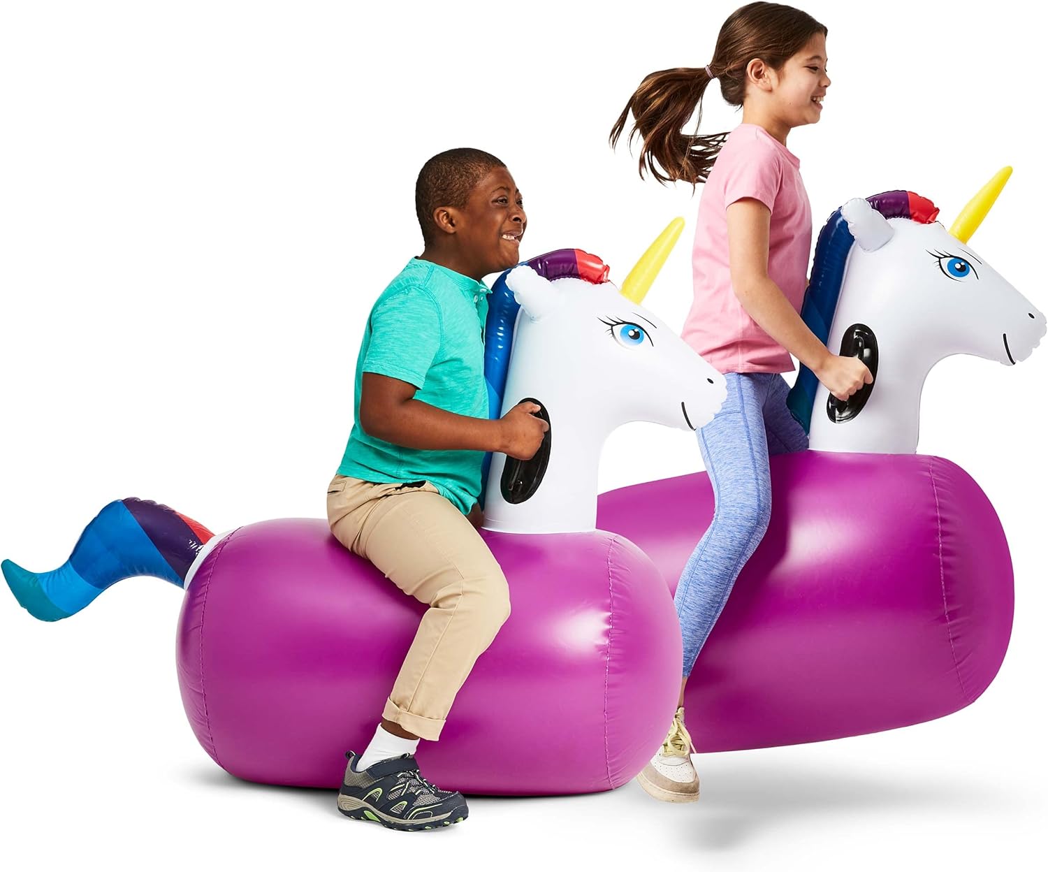 Inflatable Unicorn Ride-On Bou - مراجعة Kids Outdoor Ride On وسعره