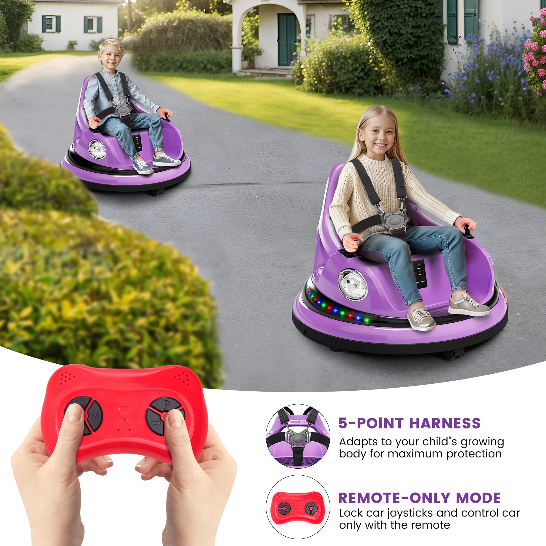 12V Kids Electric Bumper Car B - مراجعة Kids Outdoor Ride On وسعره