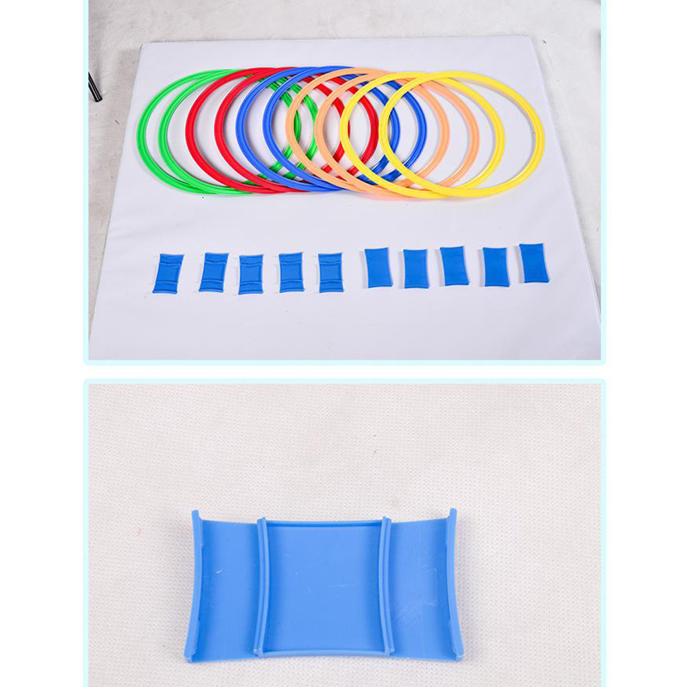 10Pcs Jumping Hoop Game Set 28 - مراجعة Kids Outdoor Jumping وسعره