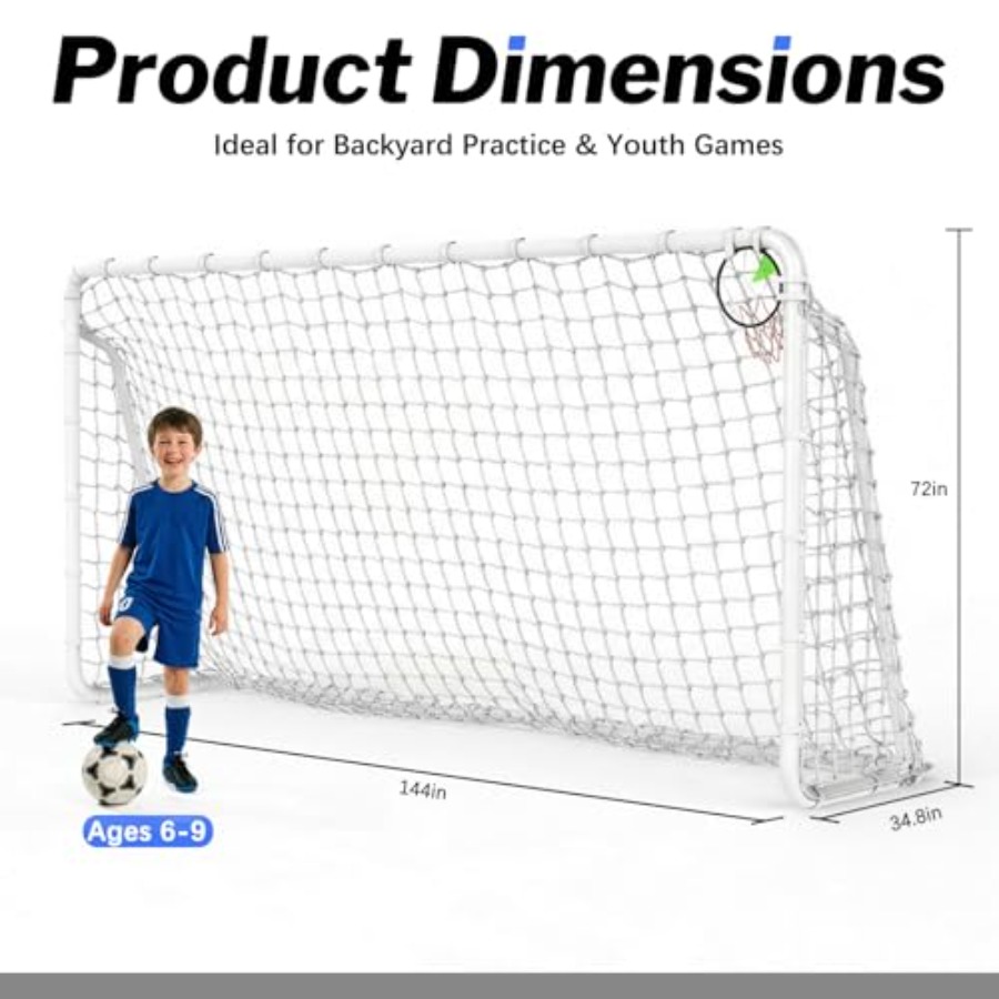 12x6 FT Rust-Proof Reinforced  - مراجعة Kids Outdoor Net وسعره