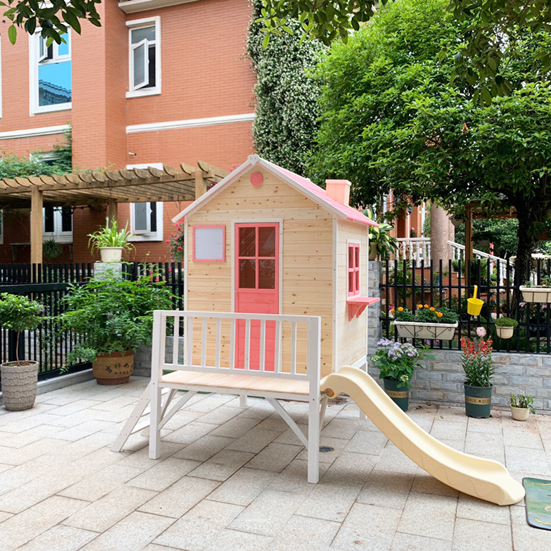 Kids log , large play house, t - مراجعة Kids Outdoor Treehouse وسعره