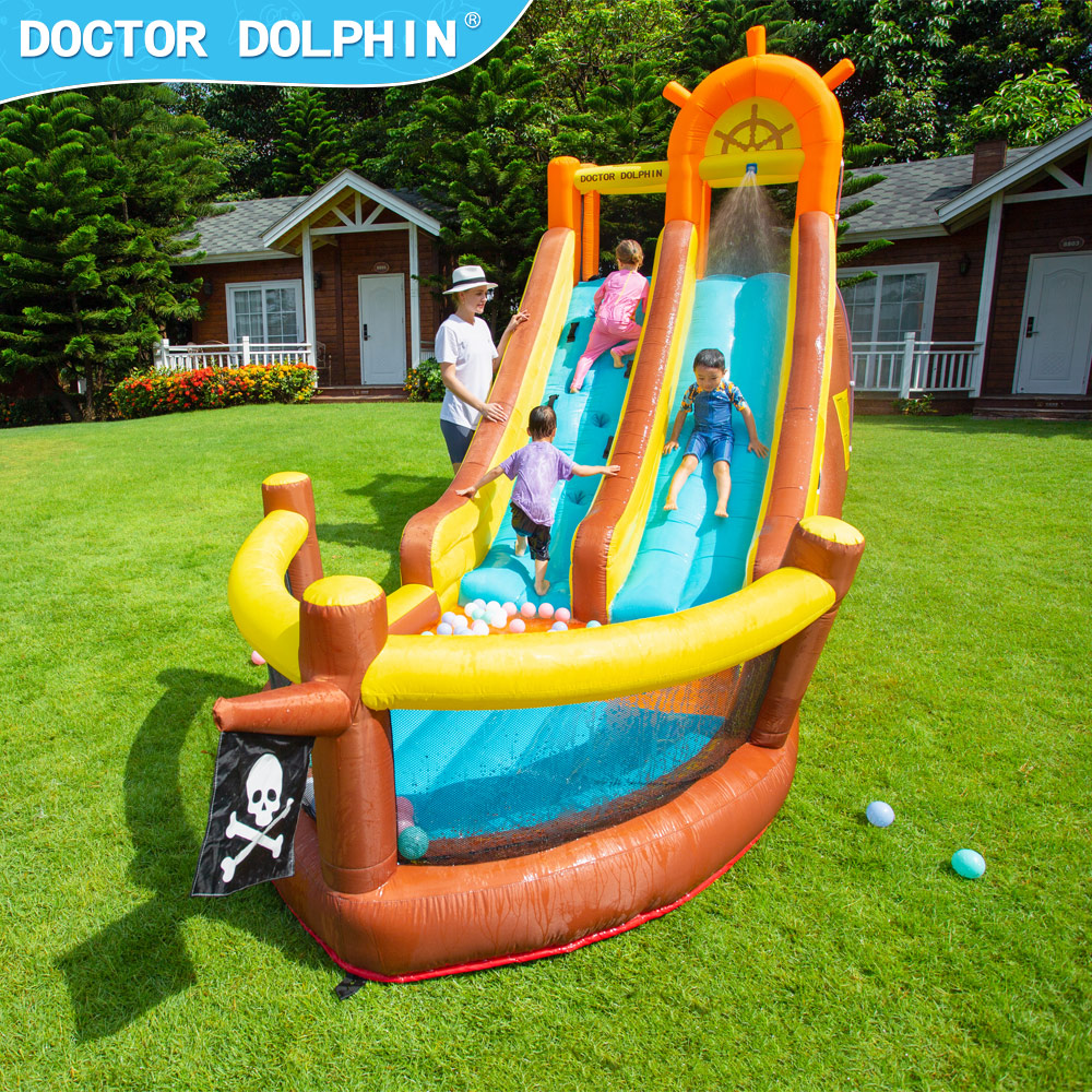 Doctor Dolphin Pirate Ship Out - مراجعة Kids Outdoor Jumping وسعره
