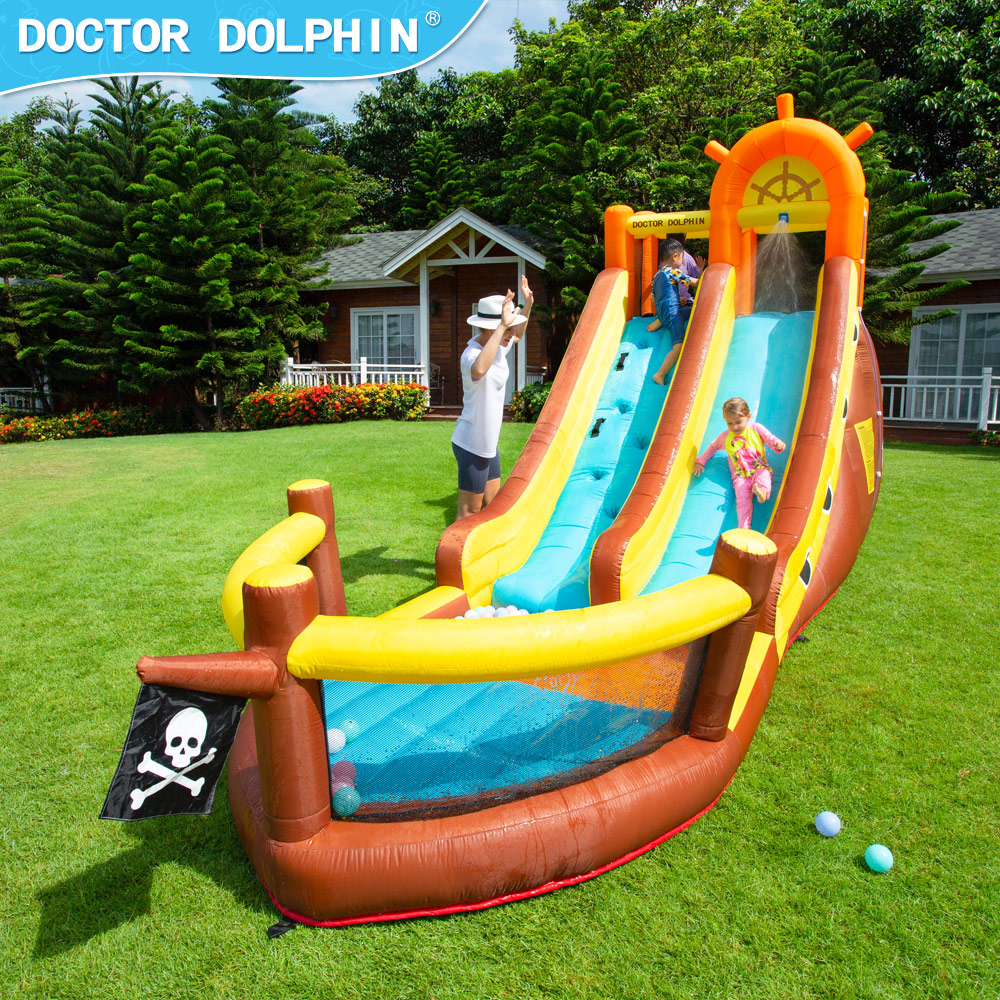 Doctor Dolphin Pirate Ship Out - مراجعة Kids Outdoor Jumping وسعره