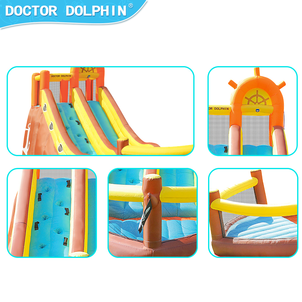 Doctor Dolphin Pirate Ship Out - مراجعة Kids Outdoor Jumping وسعره